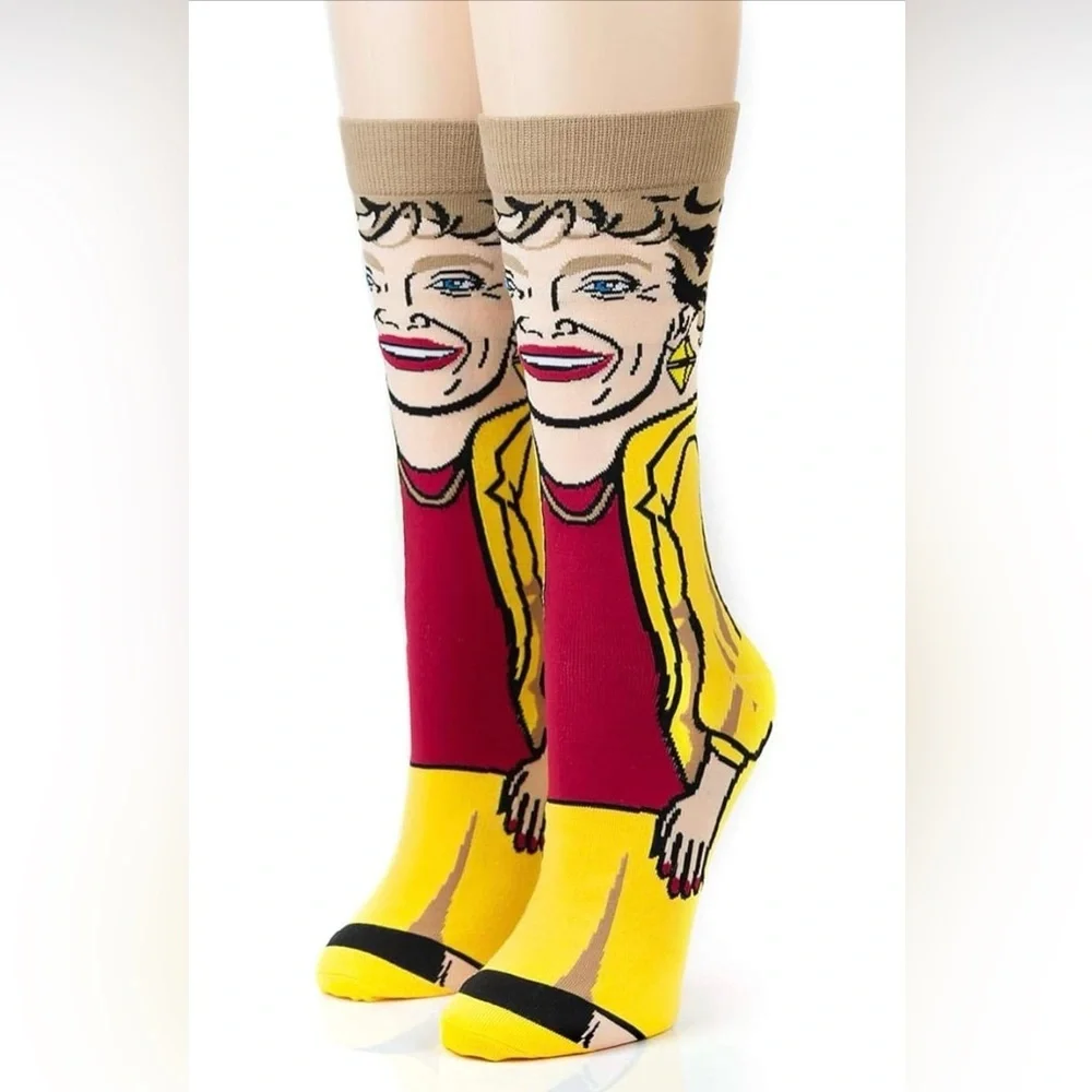 The Golden Girls Blanche Bioworld 360 Crew Socks Novelty 10-13 unisex NEW pack